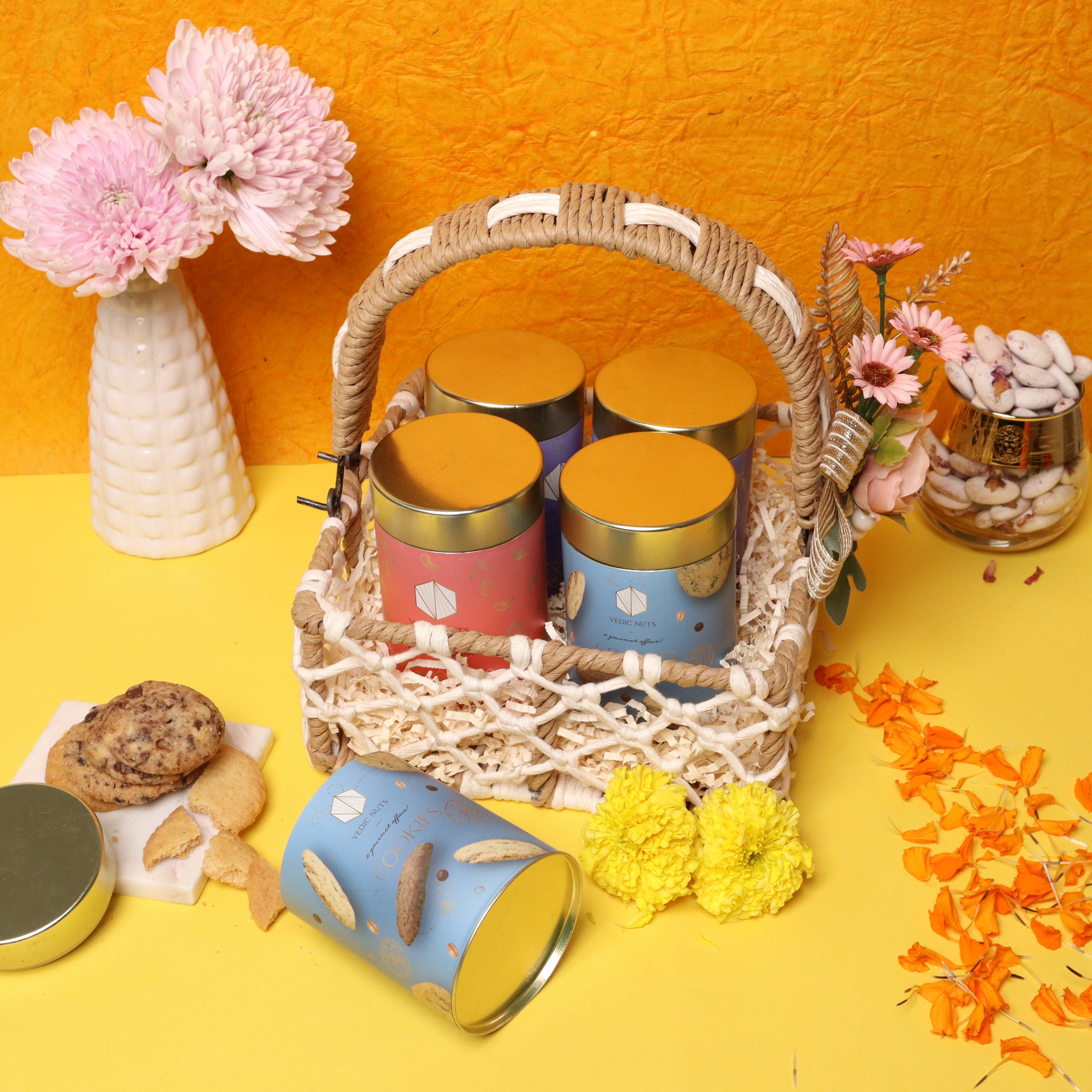 Festive Jute Basket Hamper ✨