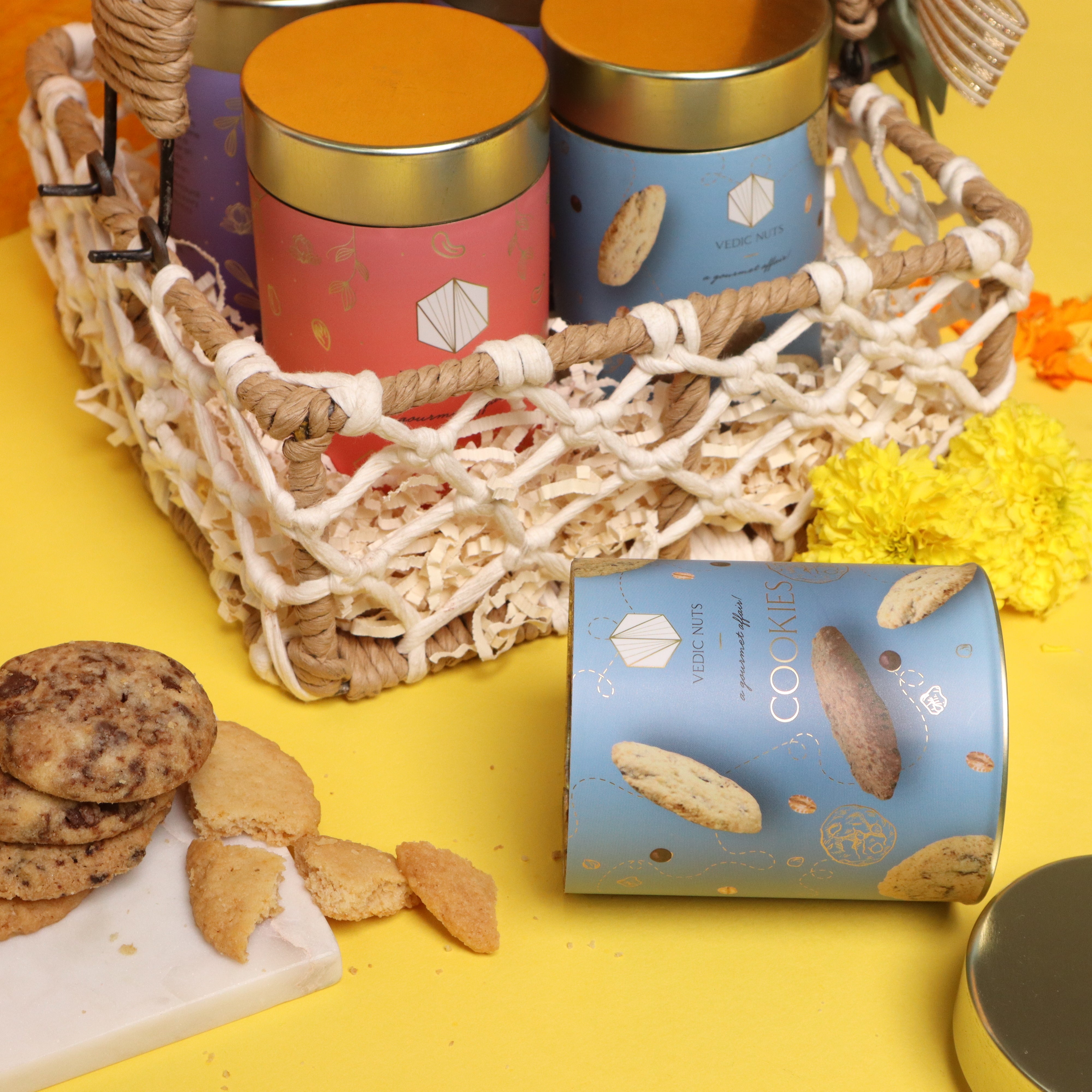 Festive Jute Basket Hamper ✨