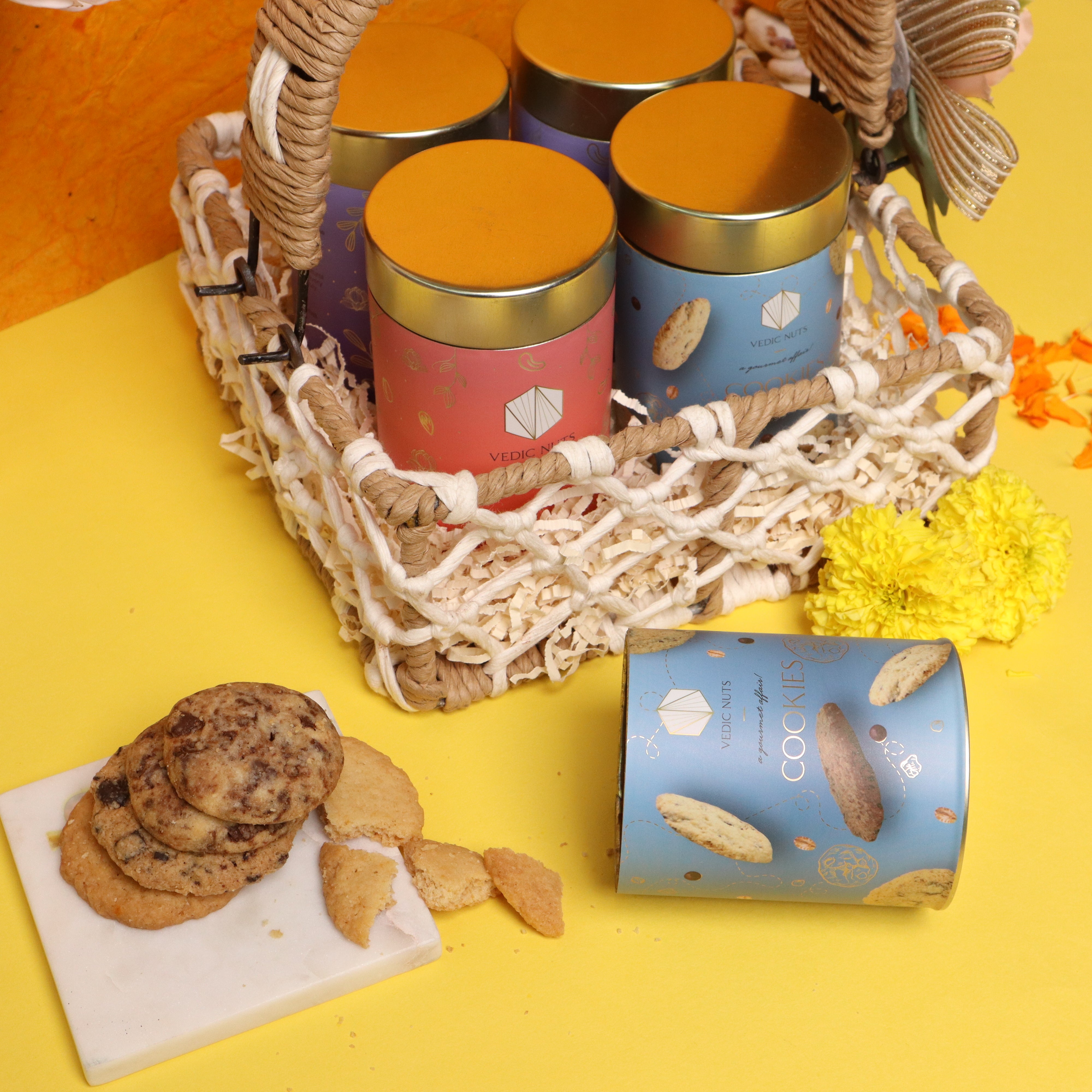 Festive Jute Basket Hamper ✨