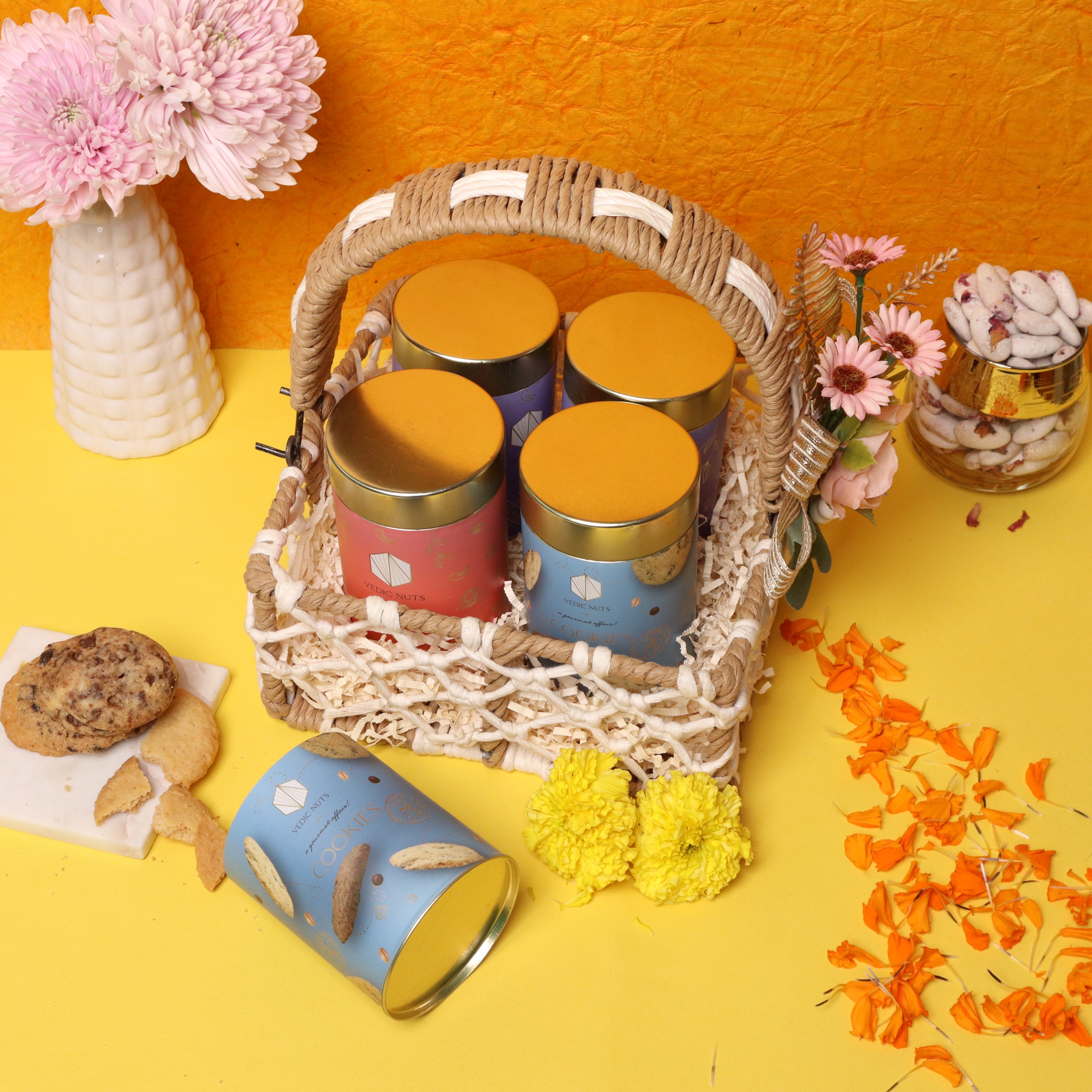 Festive Jute Basket Hamper ✨