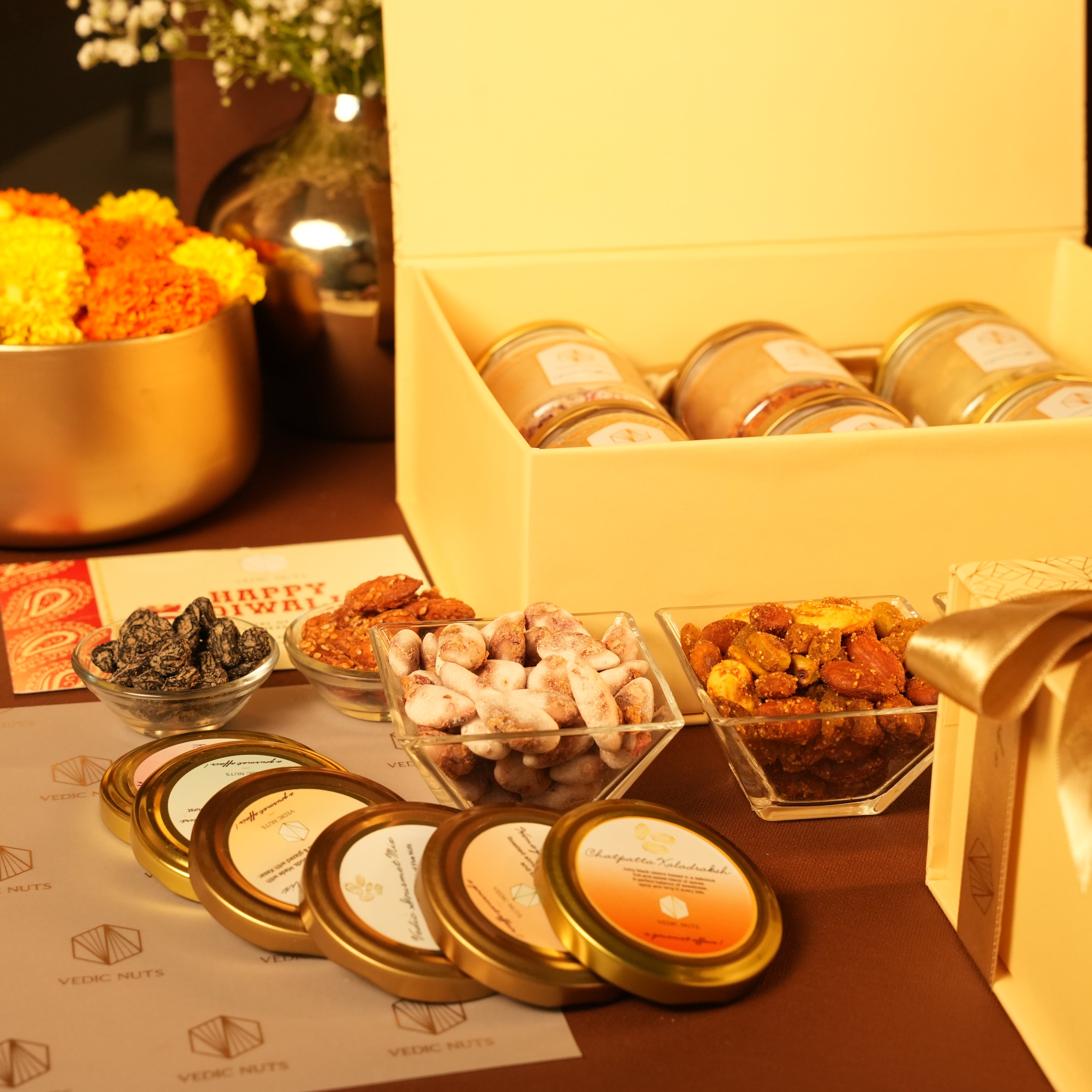 The Floral Collection (Set of 6 jars: 100gms each) Plain dry fruits