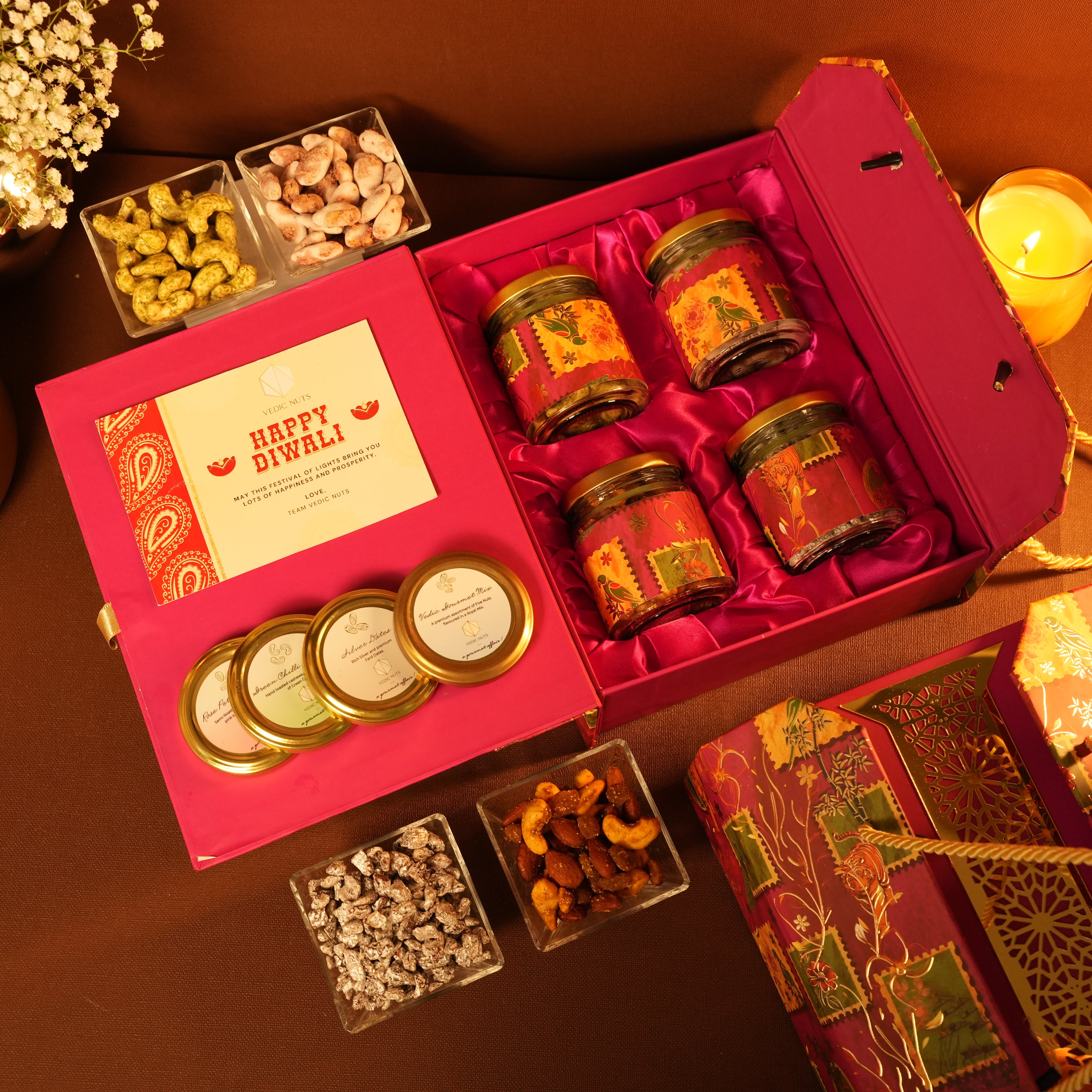 Pink & Gold Handle Box