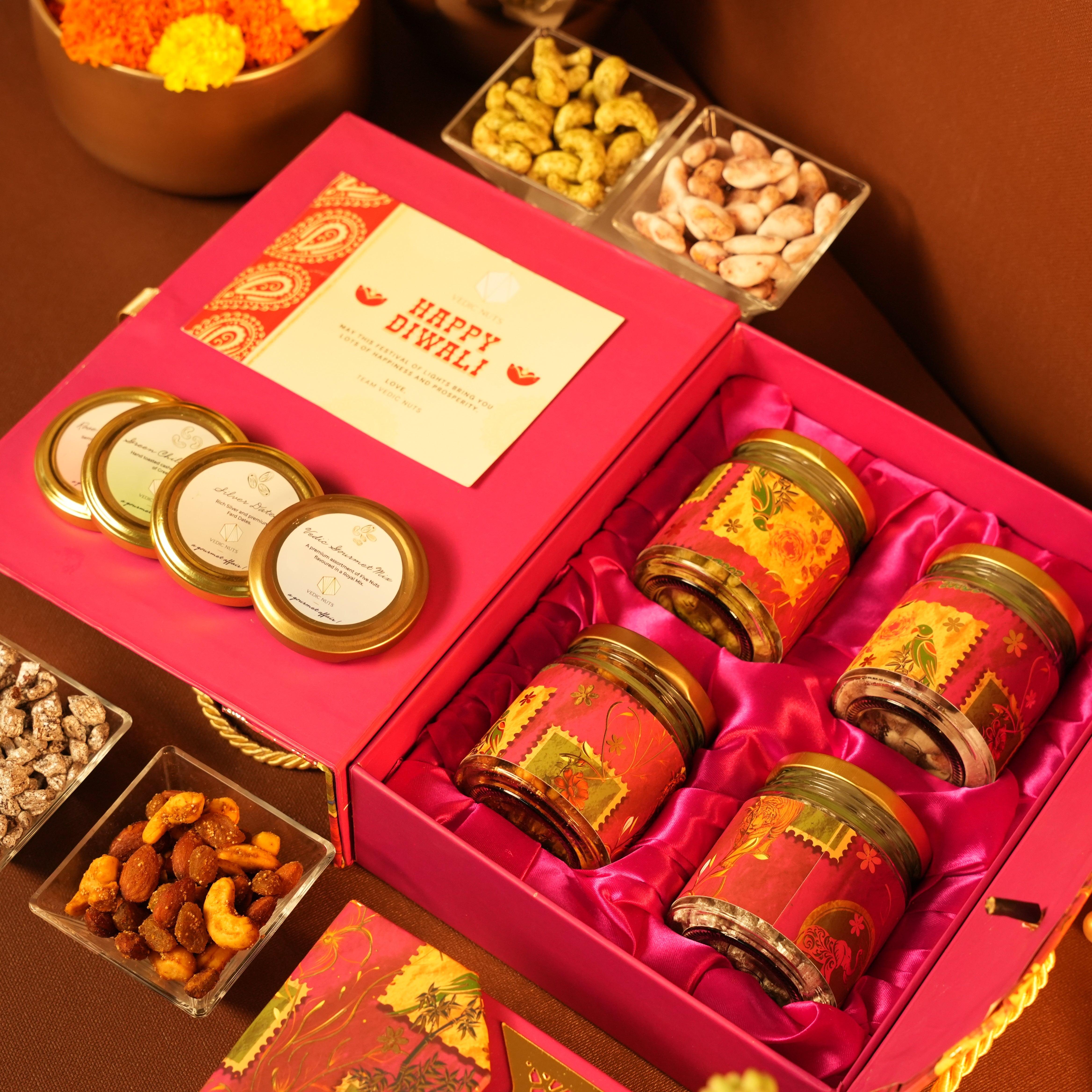 Pink & Gold Handle Box