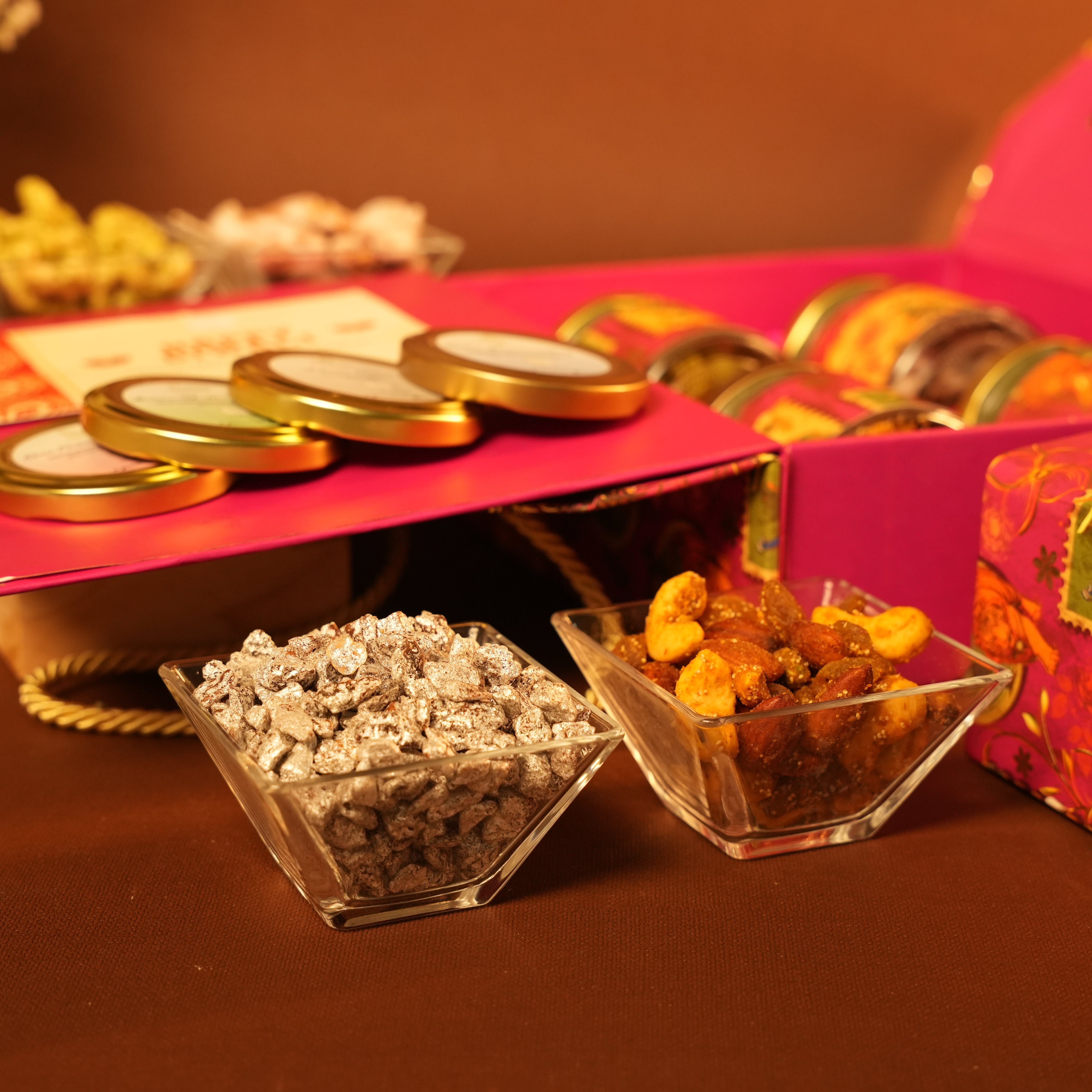 Pink & Gold Handle Box