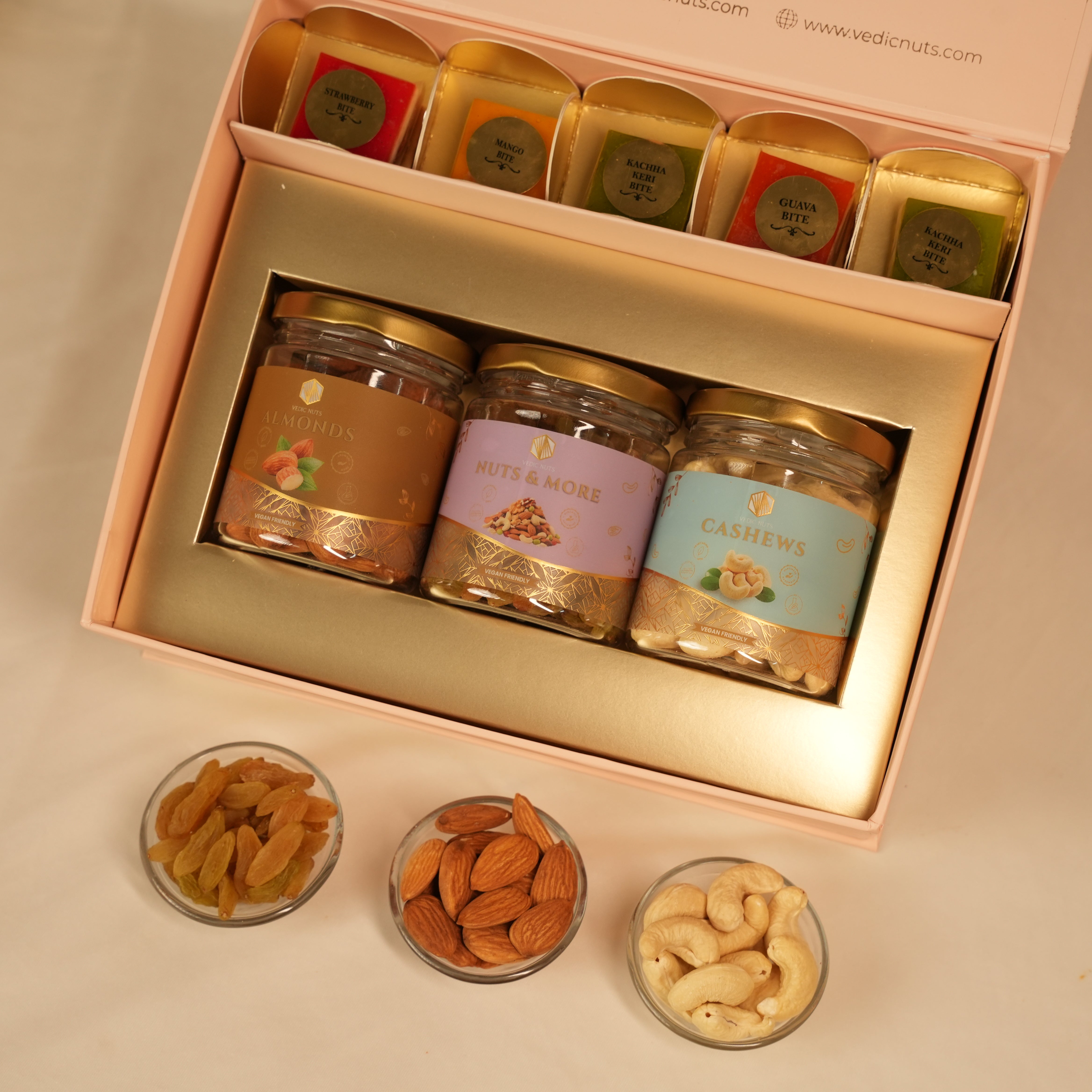 The Blush Luxe Hamper- Plain Dry Fruits