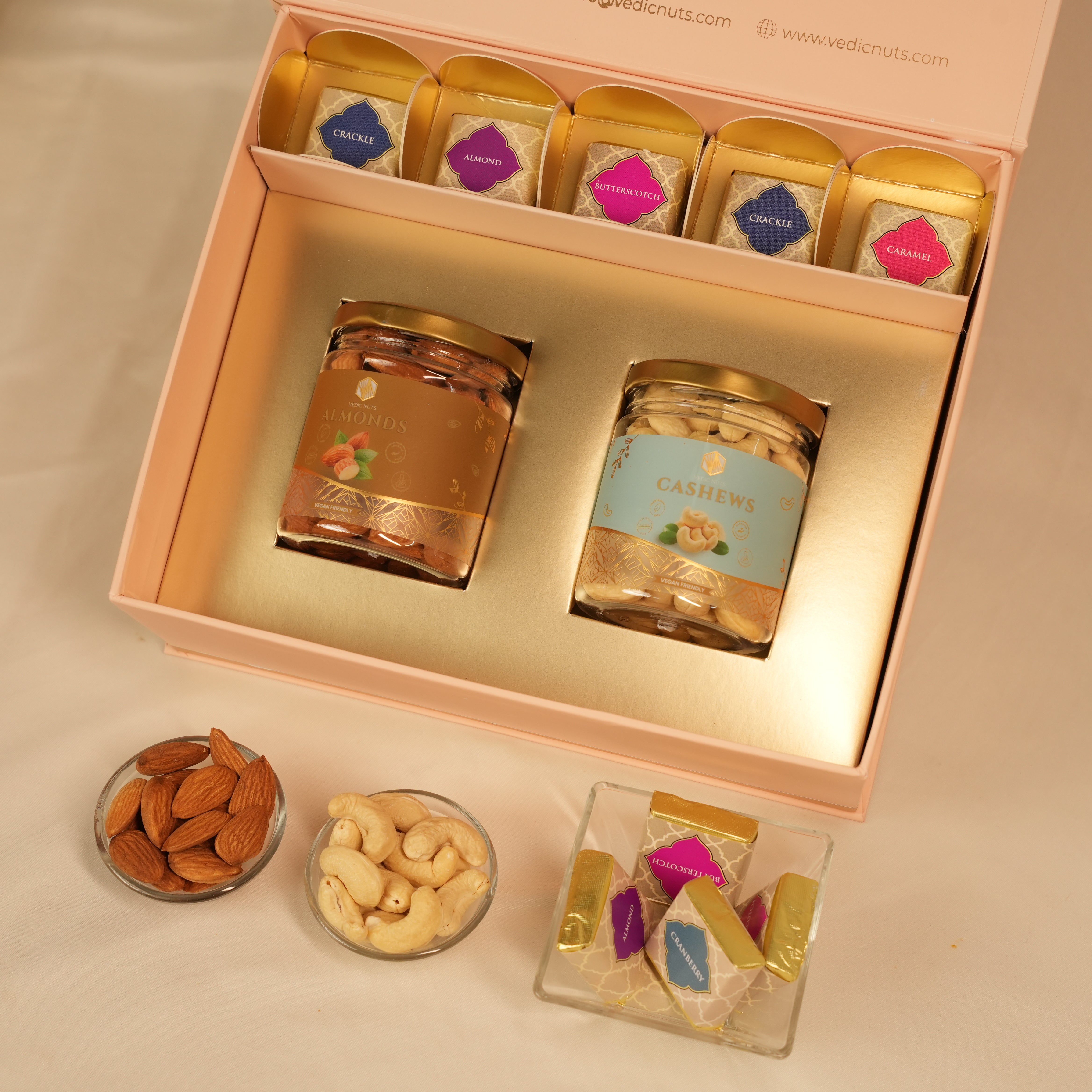 The Blush Luxe Hamper- Plain Dry Fruits