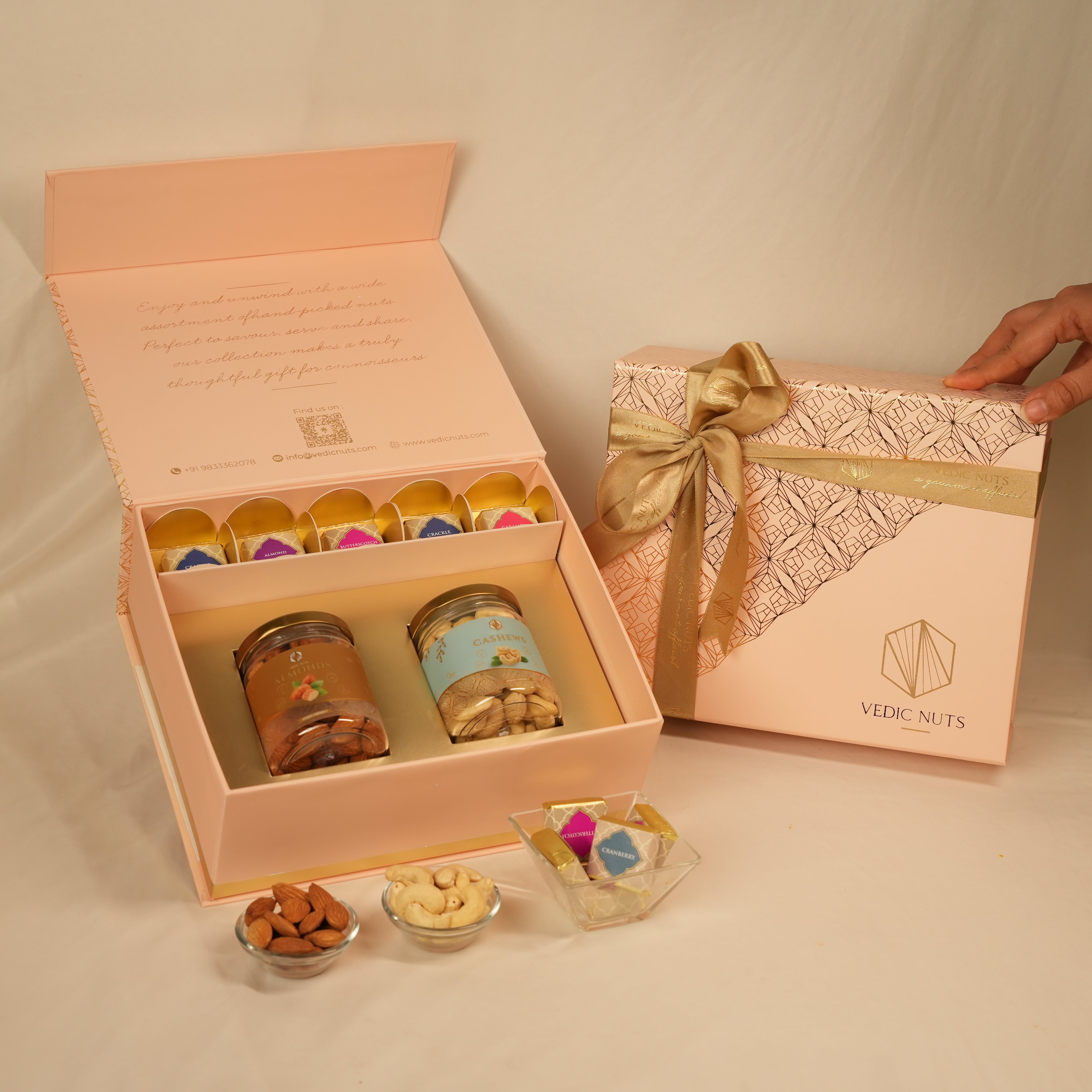The Blush Luxe Hamper- Plain Dry Fruits