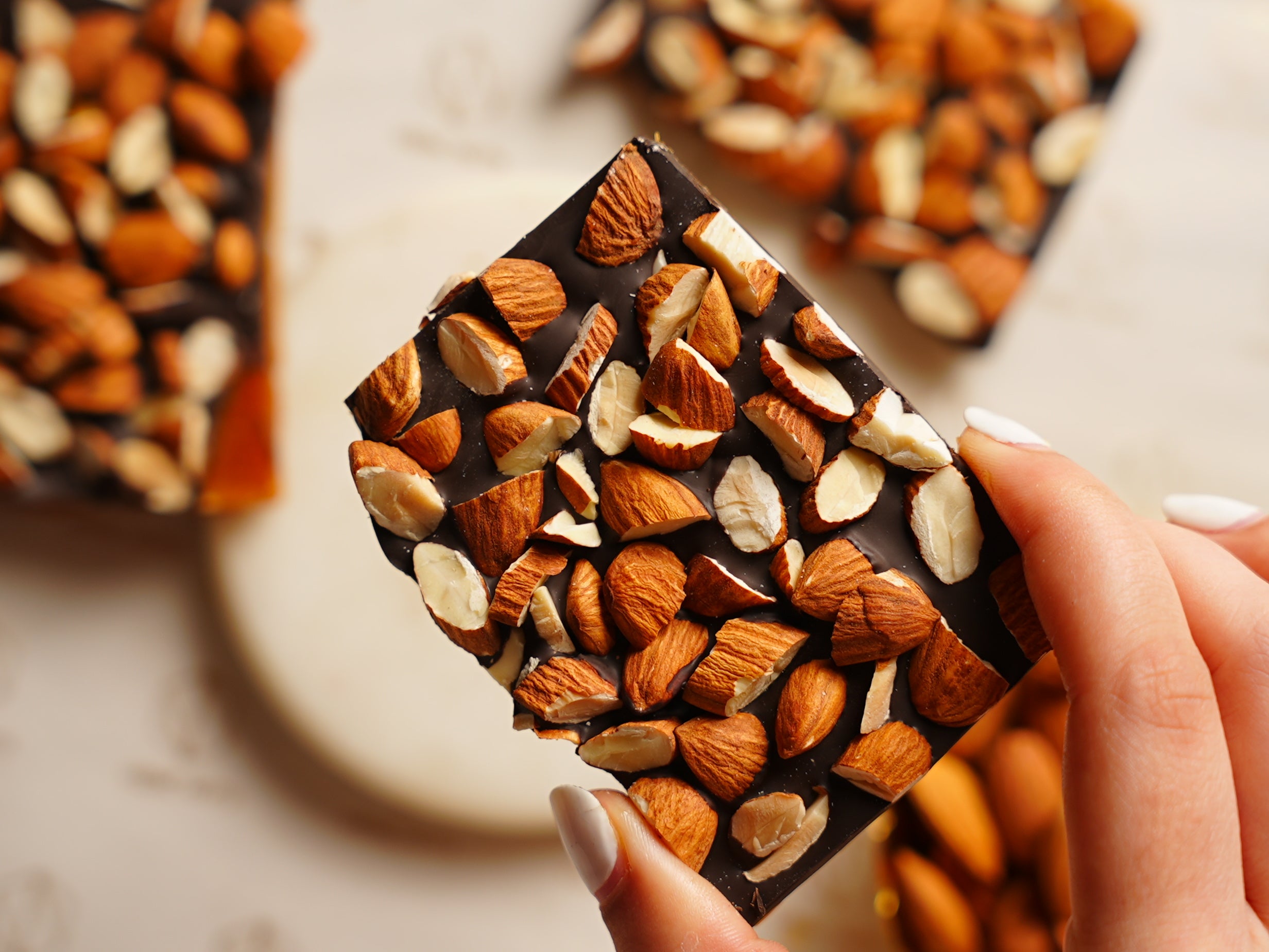 Caramel Nut Chocolate Bars