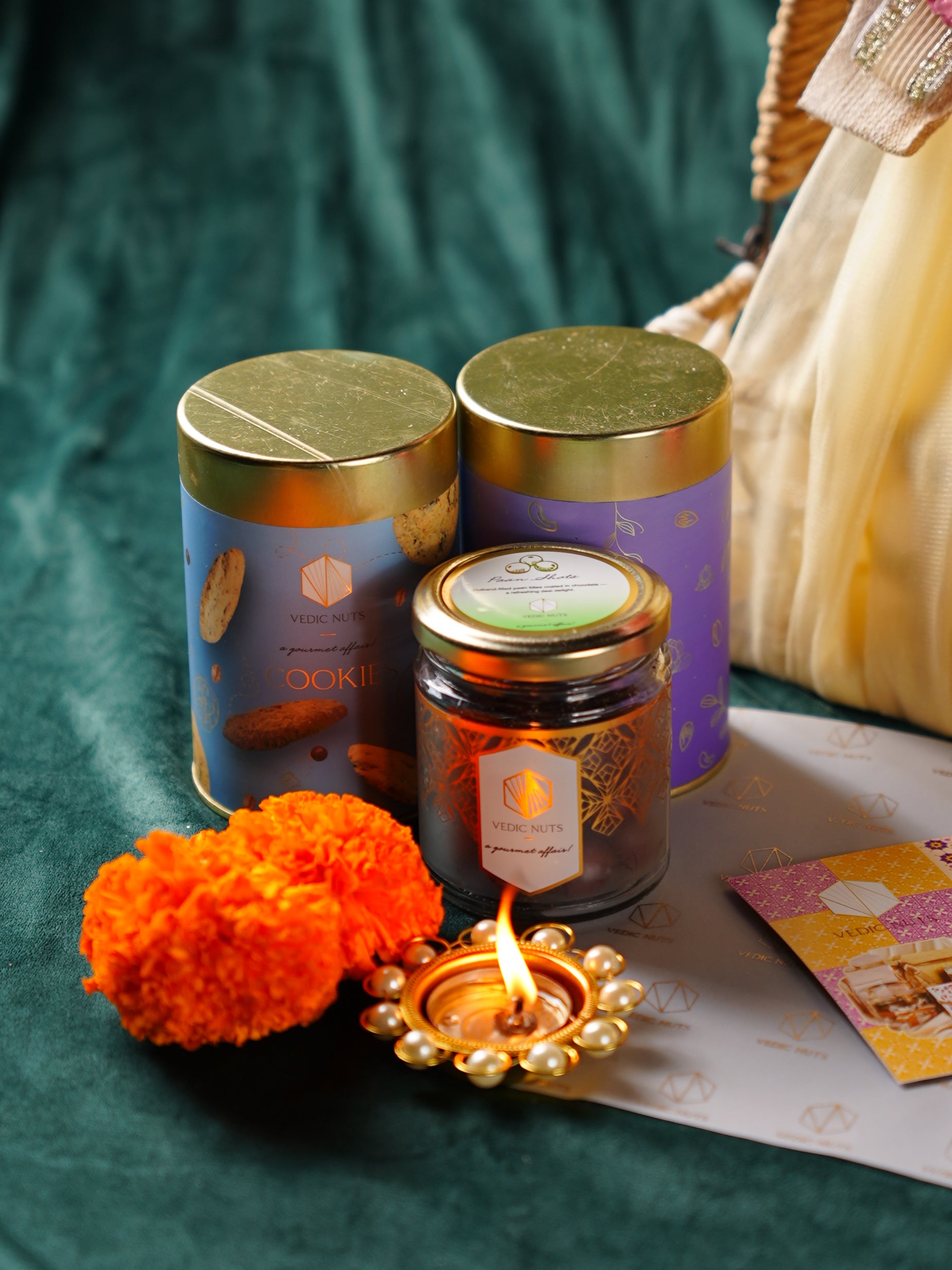 Festive Jute Basket Hamper ✨