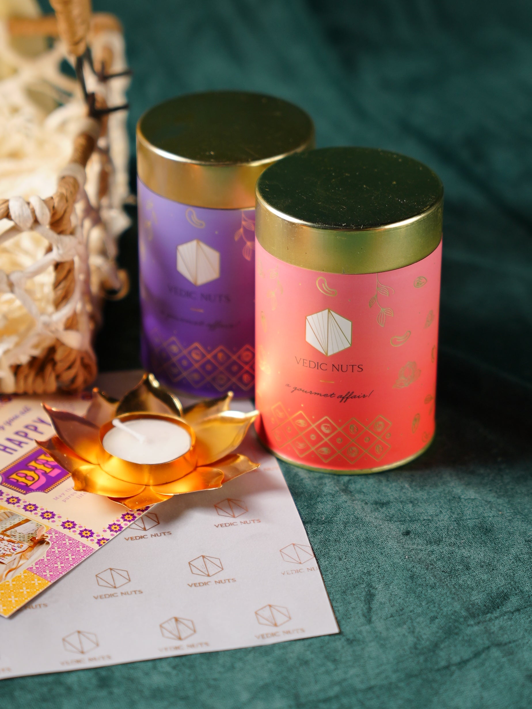 Festive Jute Basket Hamper ✨