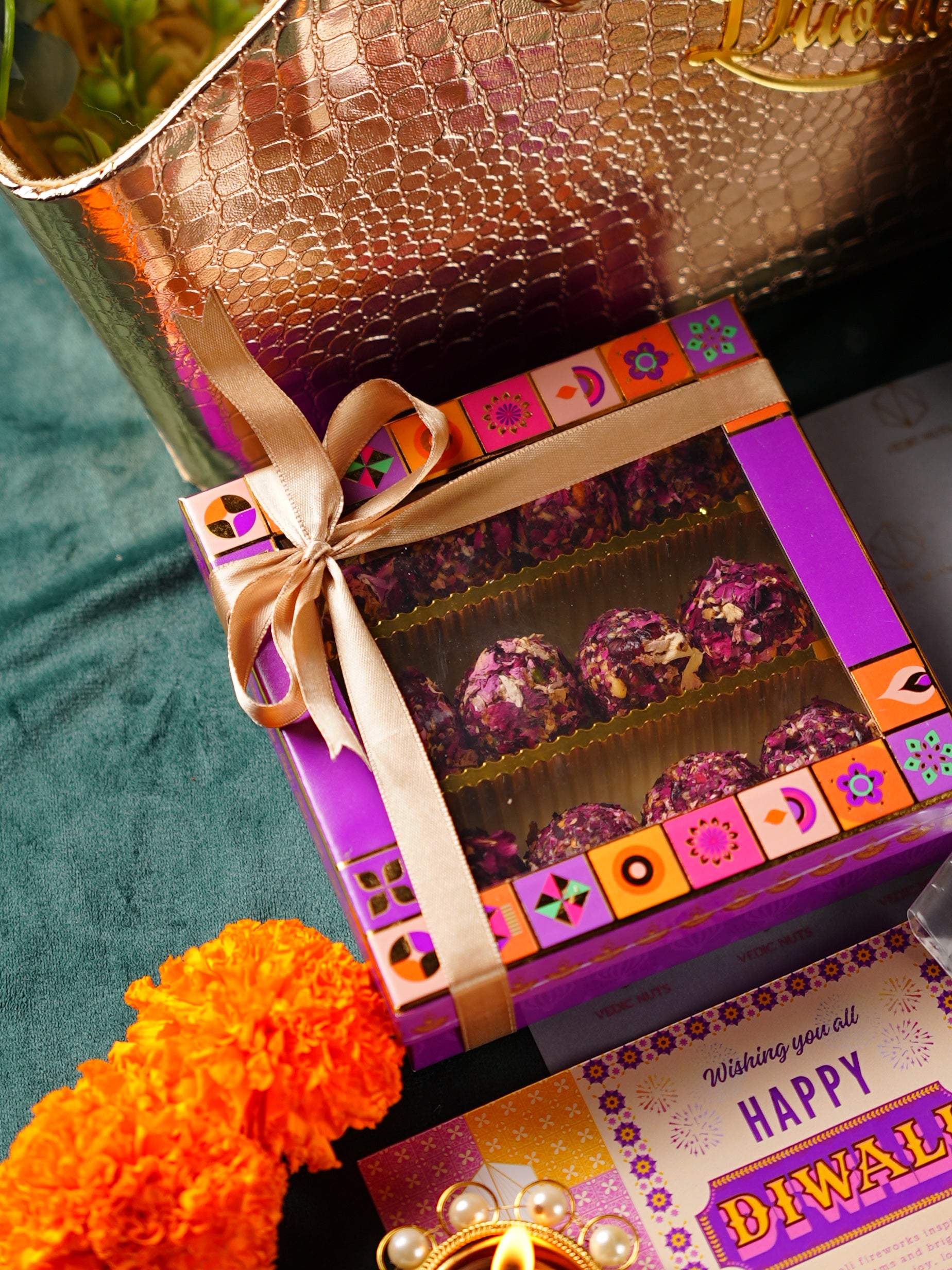 Blush & Gold Diwali Basket