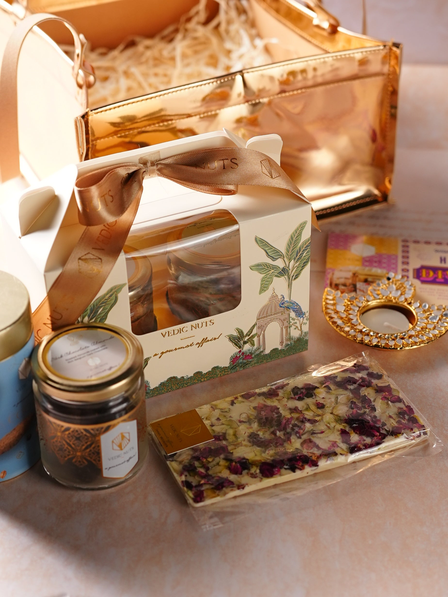 Blush & Gold Diwali Basket