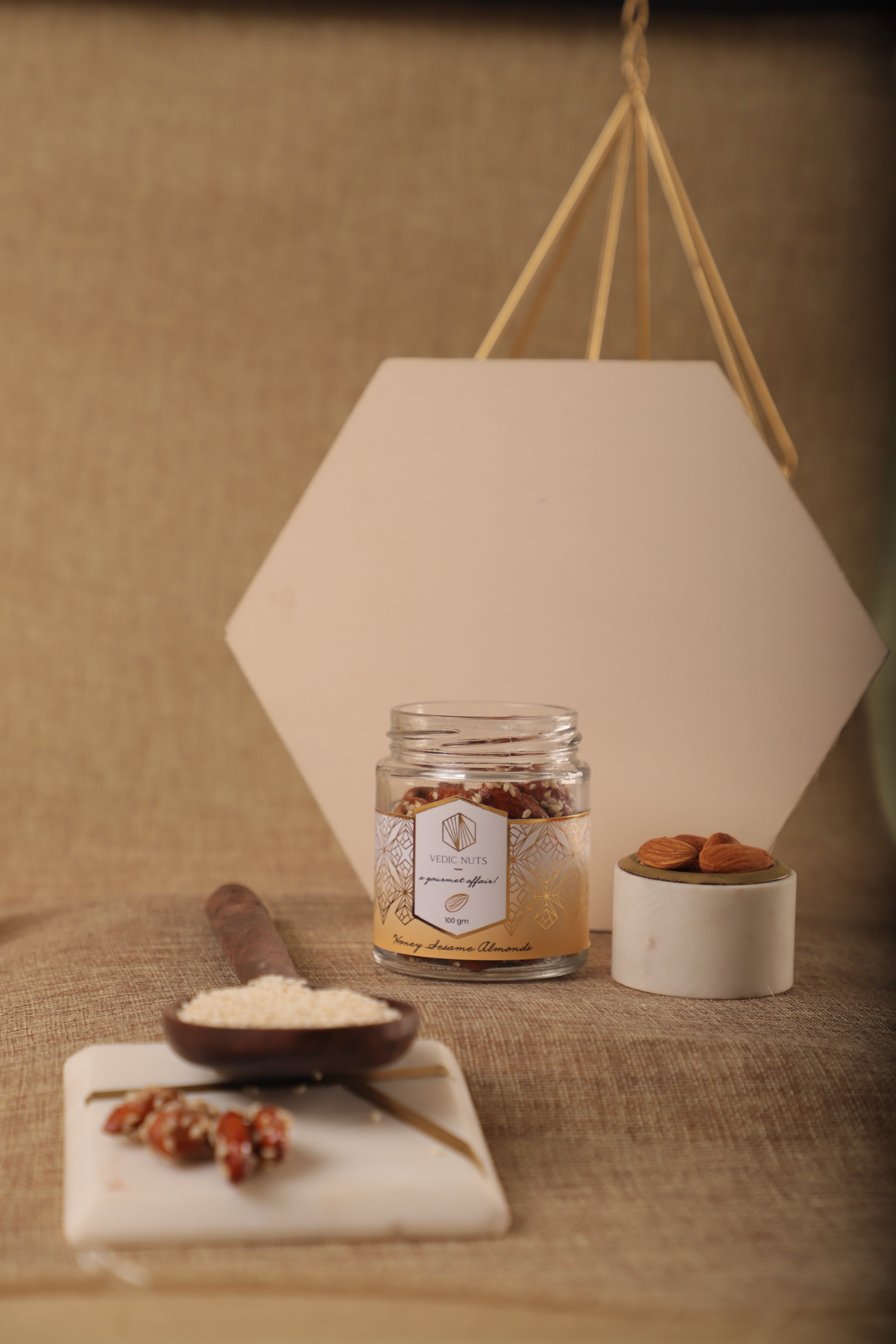 Honey Sesame Almonds