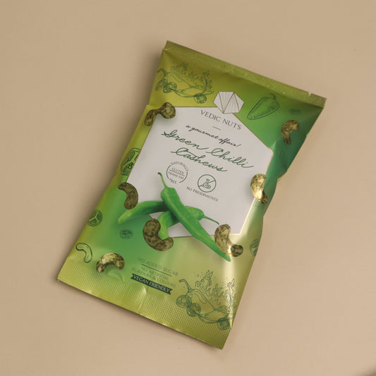 Green Chilli Cashews- Travel Pouch