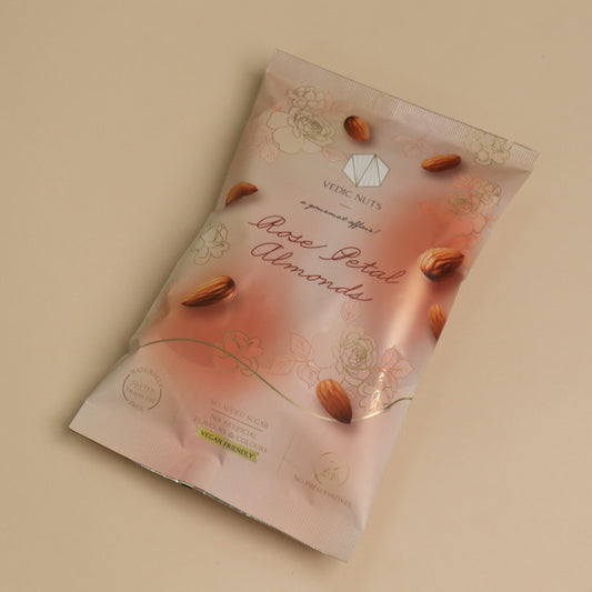 Rose Petal Almonds- Travel Pouch