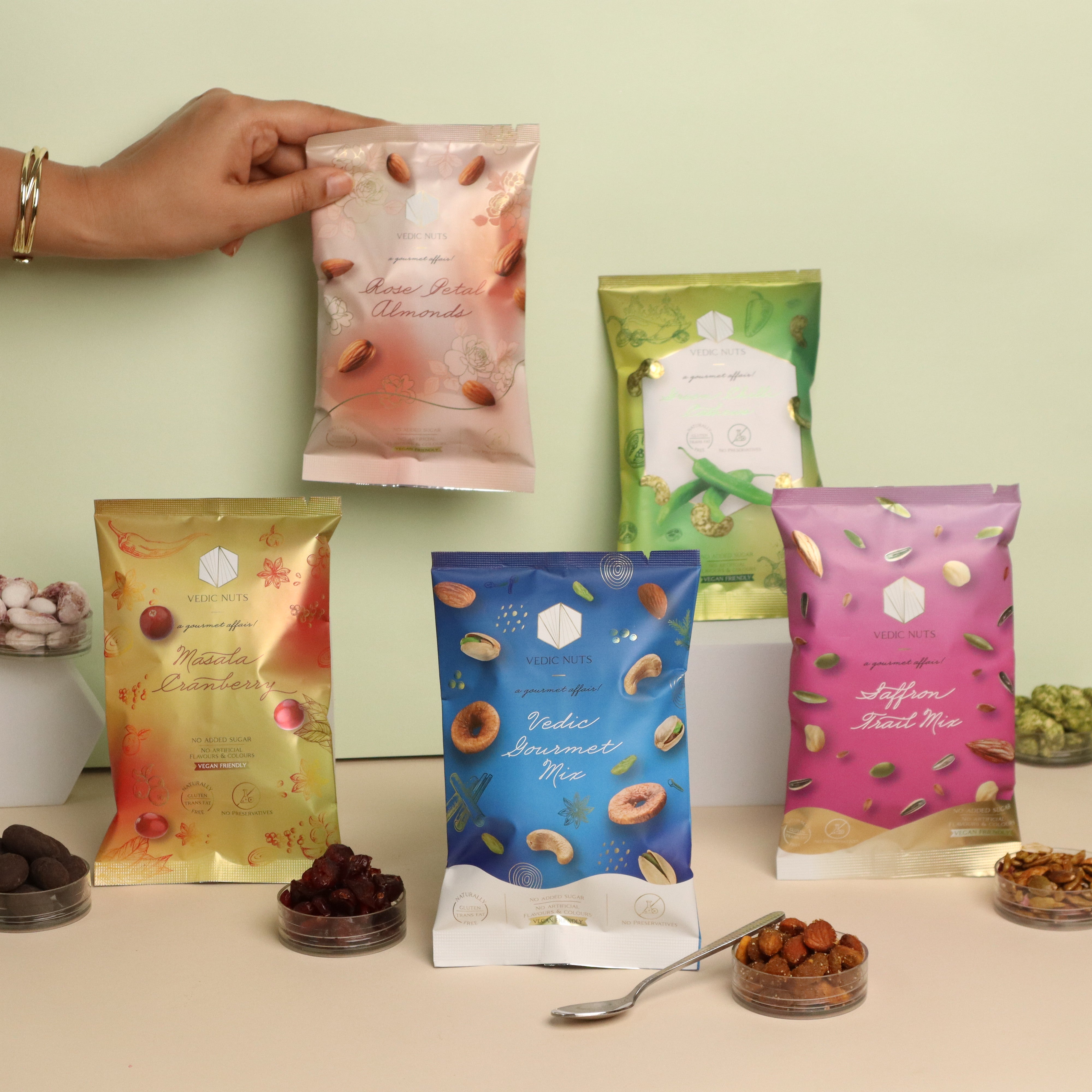 Gym Fuel- Mood Boosting Rose Petal Almonds