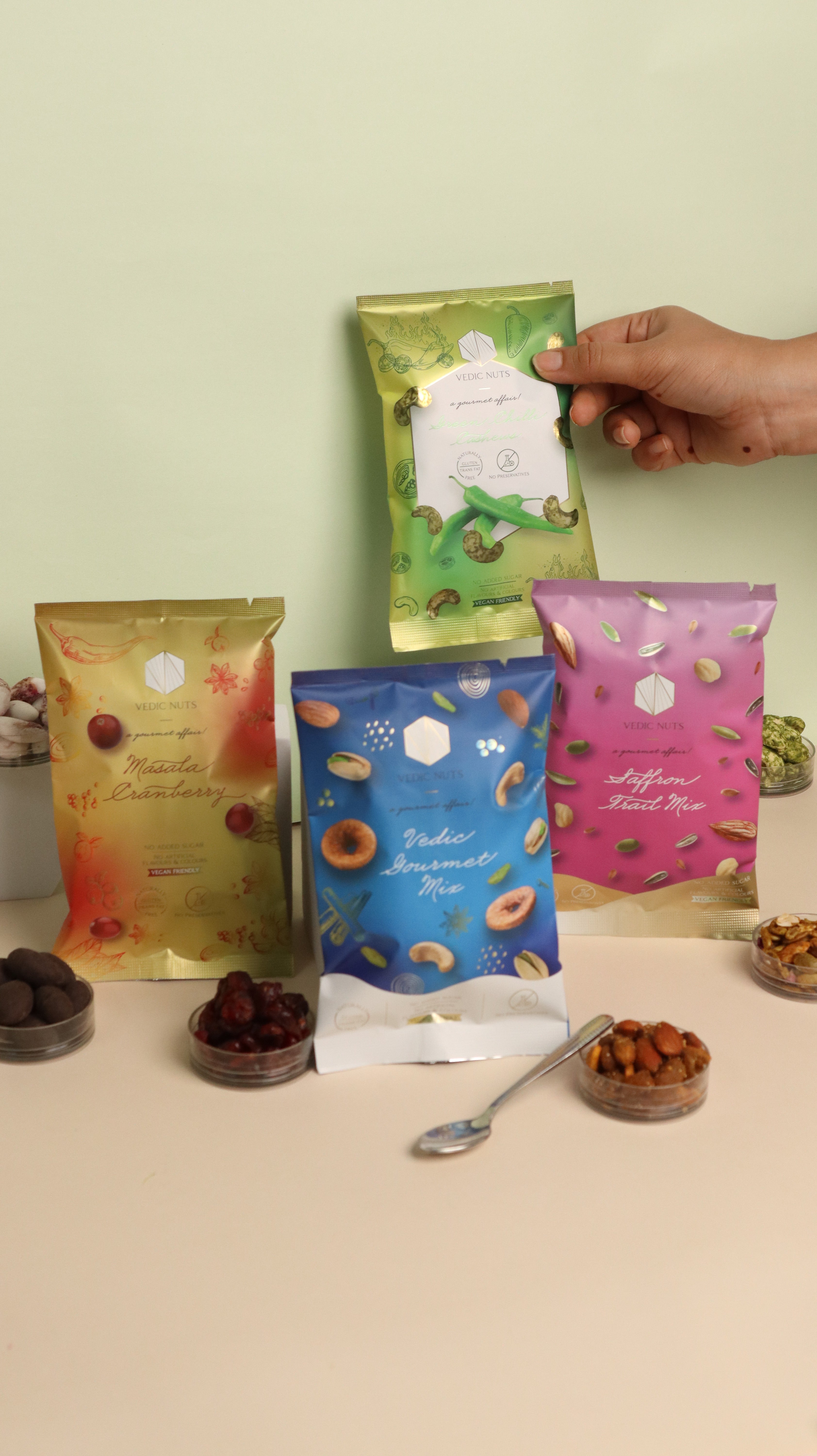 Snack Hack-Green Chilli Cashews