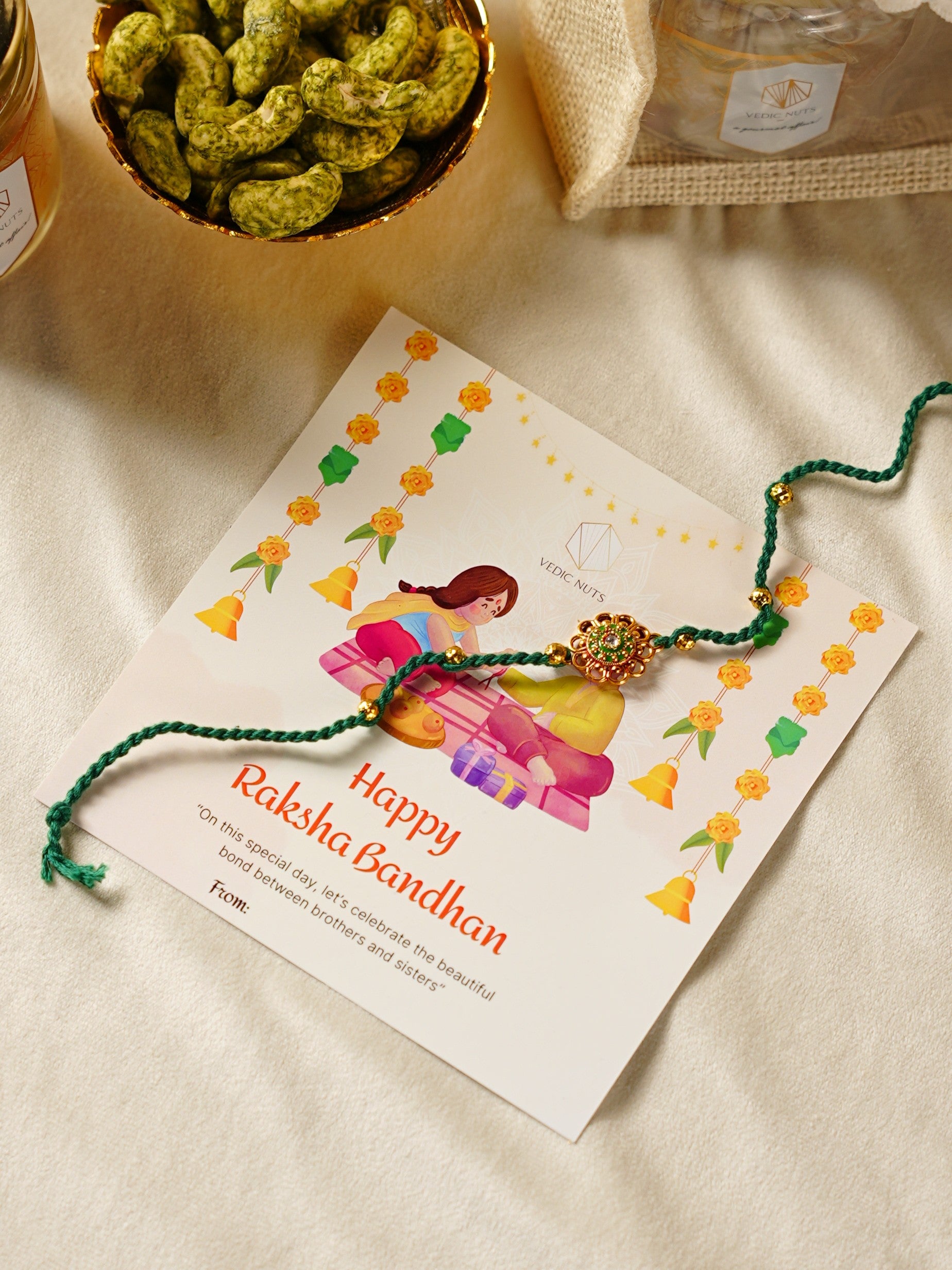Premium Mint Rakhi Box: Set of 20