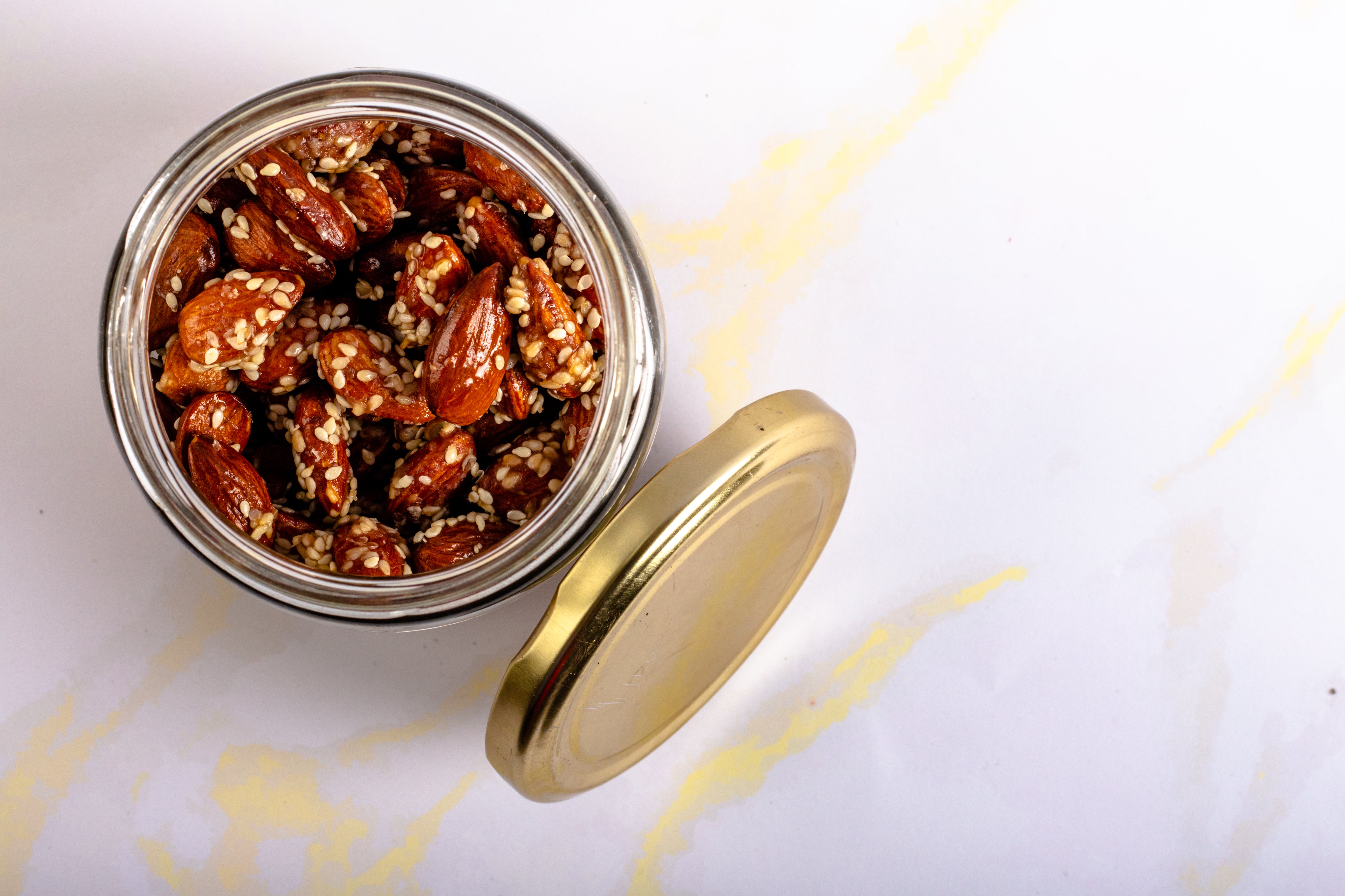 Honey Sesame Almonds