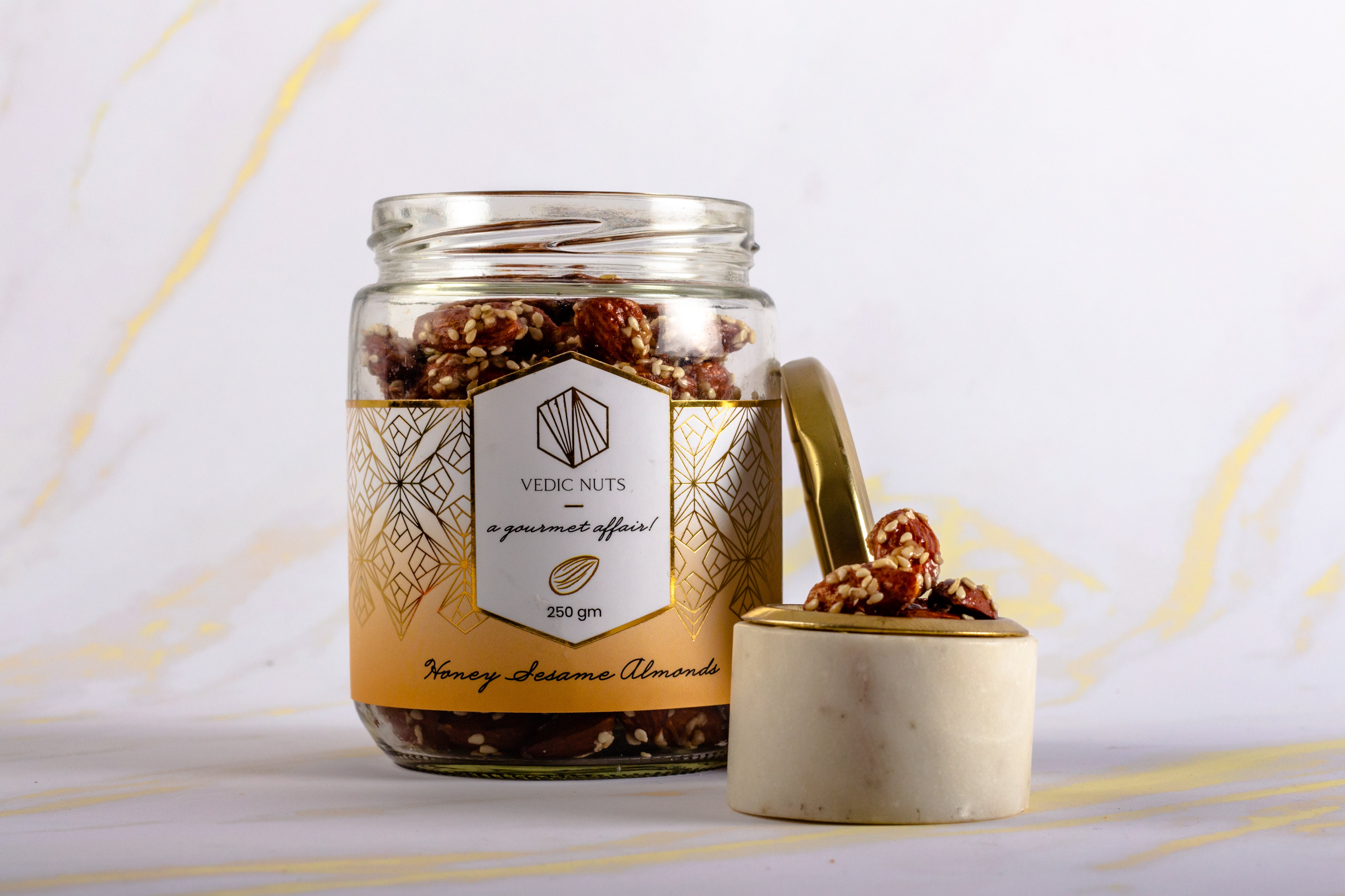 Honey Sesame Almonds