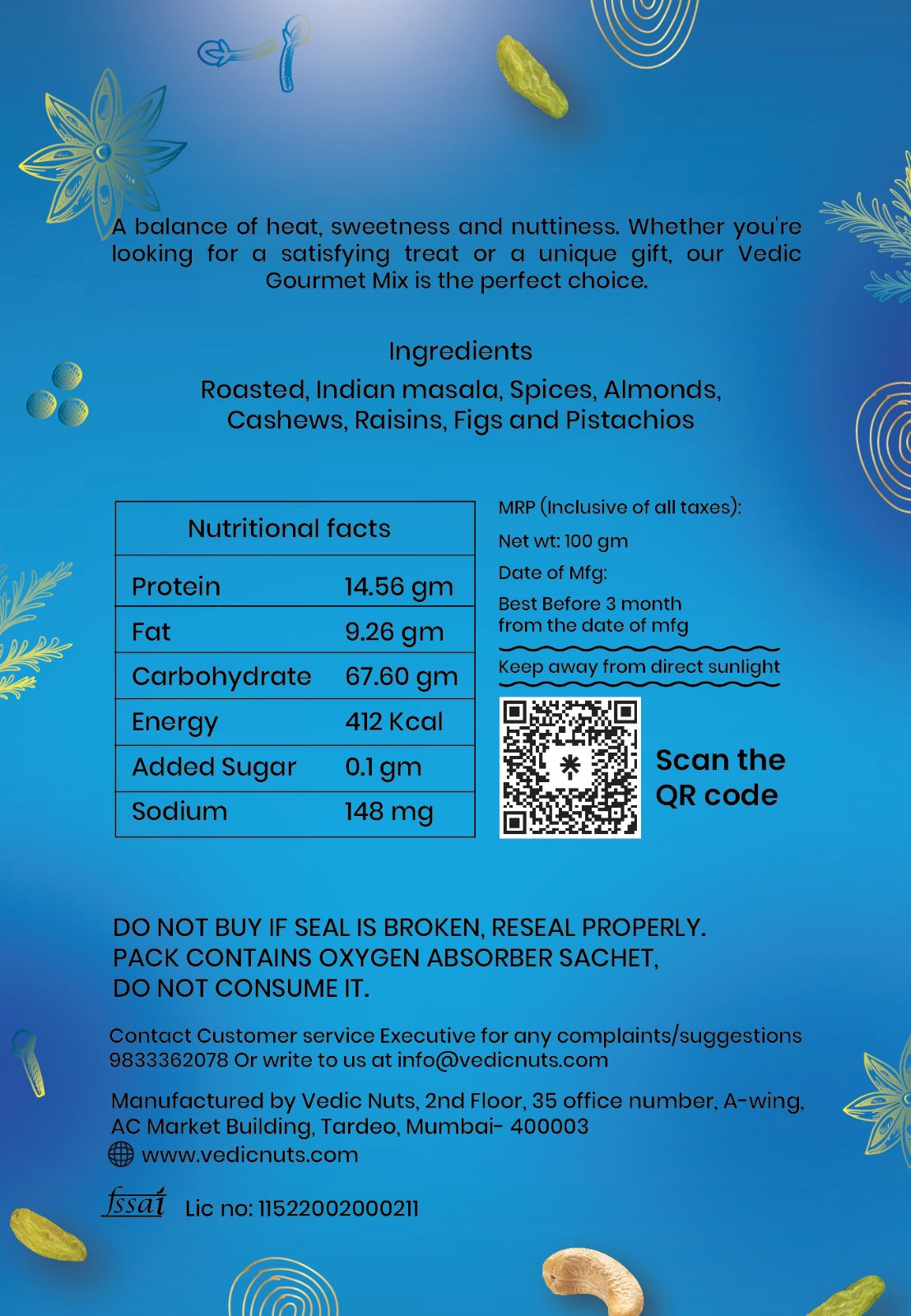 Work Mode Mix-Vedic Gourmet Mix