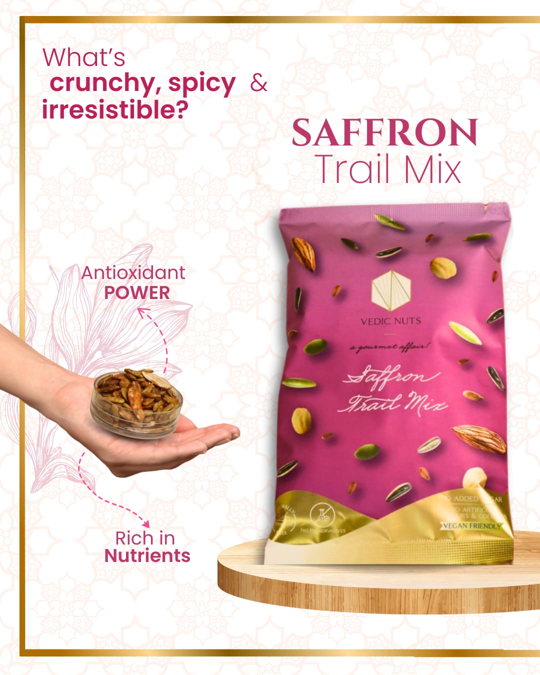 Brain Fuel Mix- Saffron Trail Mix