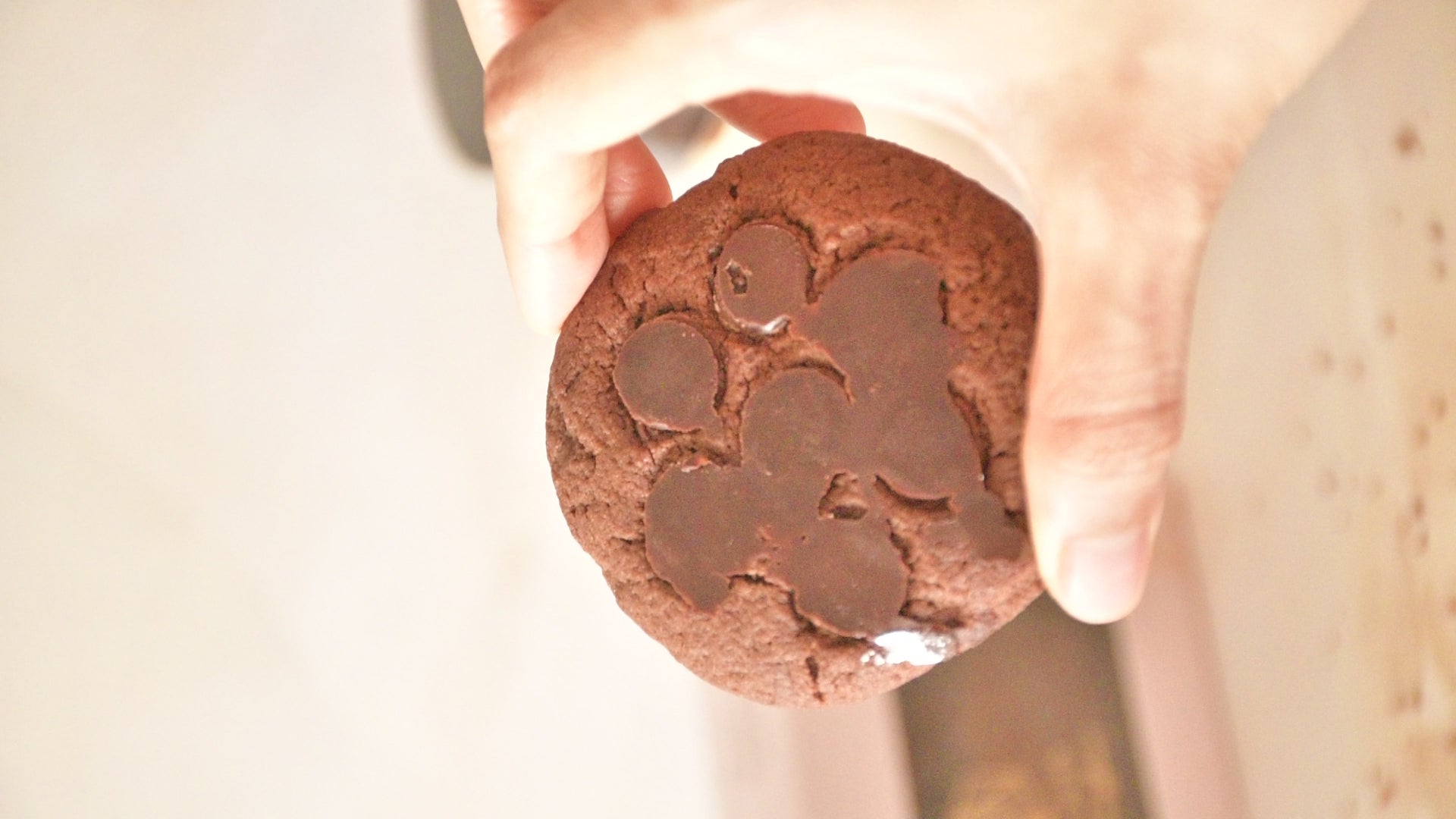 Molten Dark Chocolate Cookies